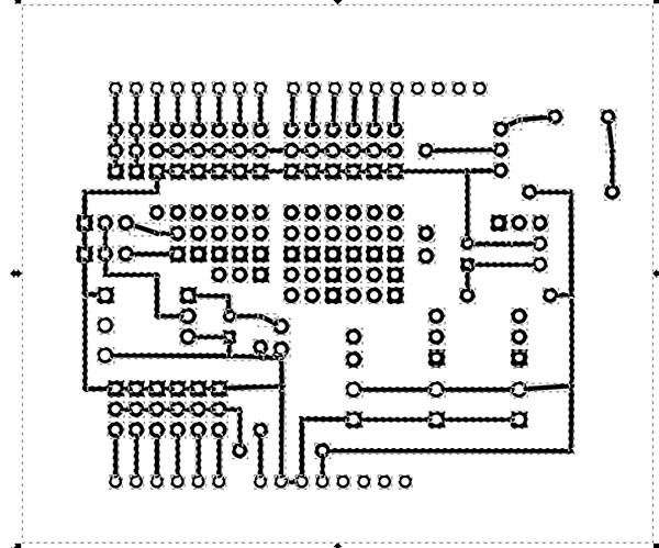 PCB Fritzing to iModela risultato dividi