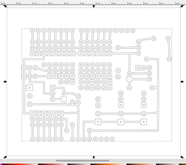 PCB Fritzing to iModela seleziona differenza