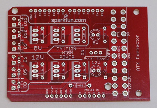 Power Driver Shield PCB