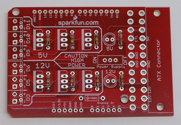 Power Driver Shield resistor