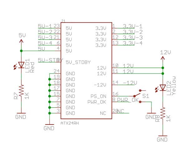 Power Driver Shield schema led