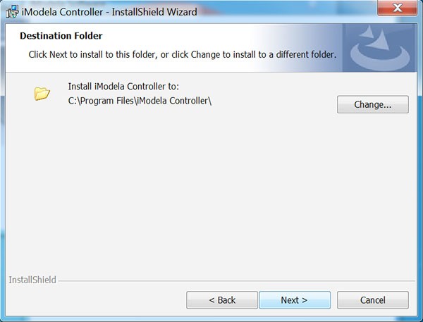 iModela Software install Controller destination