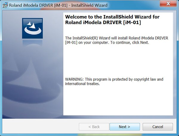 iModela Software install Driver welcome