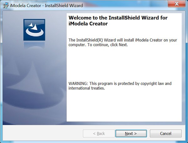 iModela Software install iCreator welcome