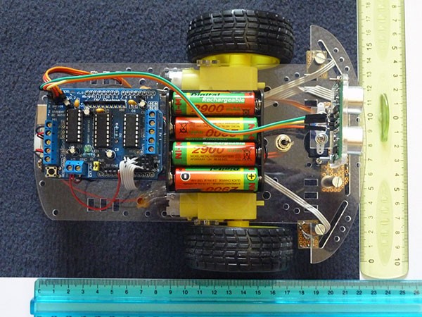 Robot segui linea sopra