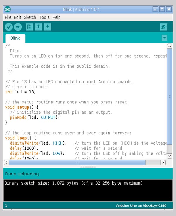 remote raspbian control arduino done upload