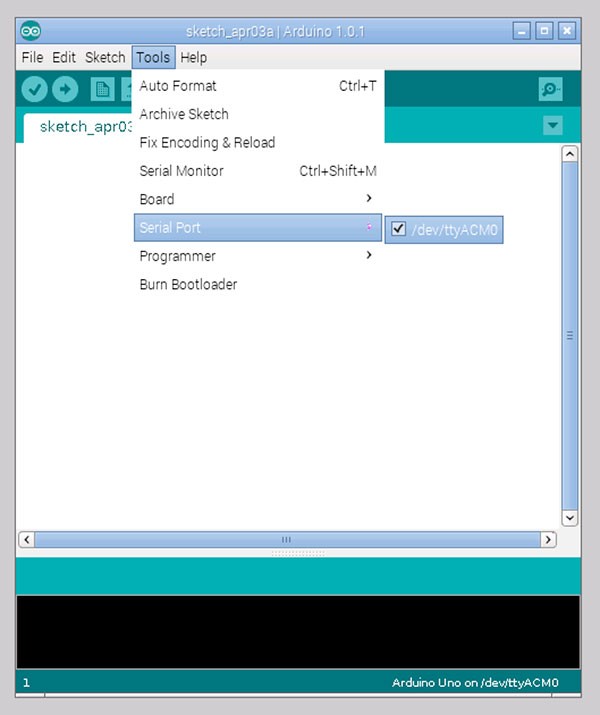 remote raspbian control arduino ide serial