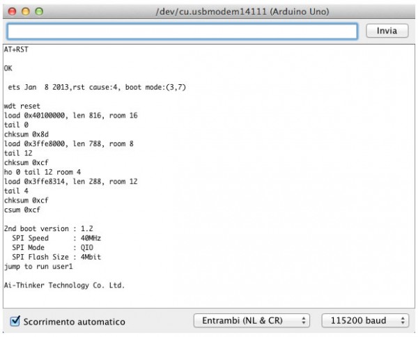 ESP8266 AT+RST result