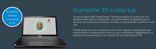 intel realsense scansione