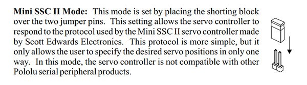 Micro Serial Servo Controller Mini SSC