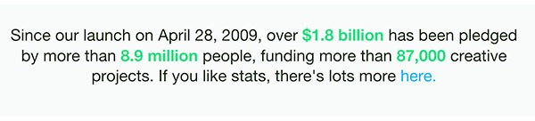 kickstarter i numeri
