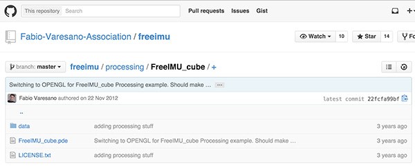 10 DOF FreeIMU Cube GitHub