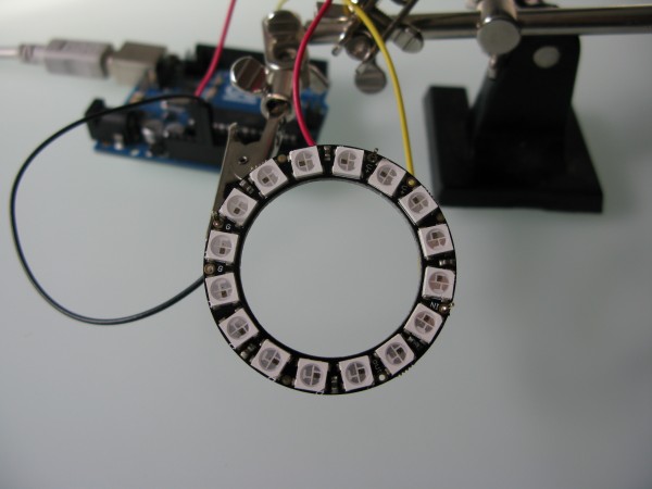 Neopixel Ring 16led strandtest