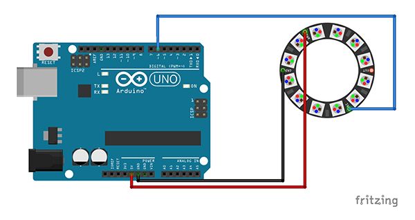 Neopixel Ring Watch schema