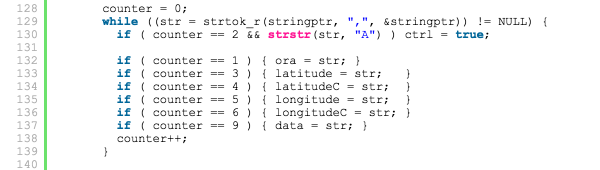 linee sketch gps tracker arduino