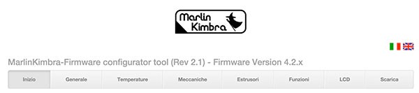 MarlinKimbra Configurator