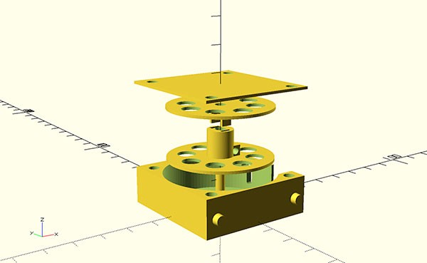 wires dispenser 3d print exploded