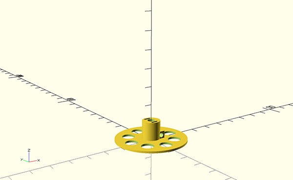 wires dispenser 3d print internal bottom