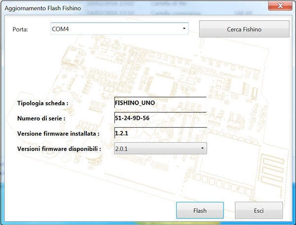 Fishino WiFi Flash Update FishinoFlasher