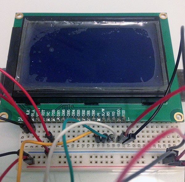 ST7920 Serial u8glib connection display