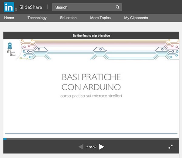 Le slide del Corso Base su Slideshare