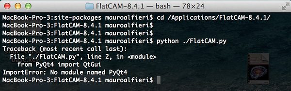 FlatCam first start error PyQt4