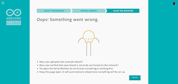 arduino cloud error connection