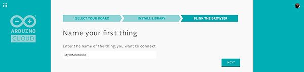 arduino cloud select name