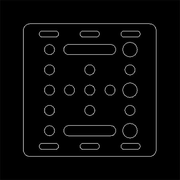 openbuilds 20mm V Slot Gantry Plate DWG