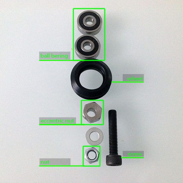 gantry plate delta 3d print v2 umounted wheel