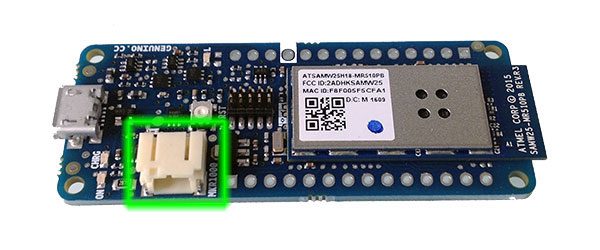 MKR1000 LiPo Charger connector