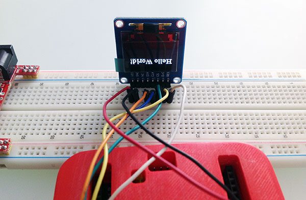 0.95inch RGB OLED connessioni display SPI