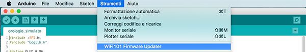 Arduino IDE 1.6.11 Wifi101_FirmwareUpdater