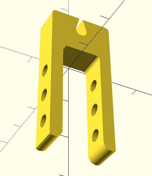 Ferma cavi Prusa i3 piccolo STL