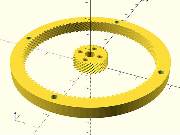 ingranaggio stampa 3d oscad