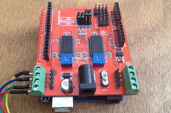 base rotante stepper shield