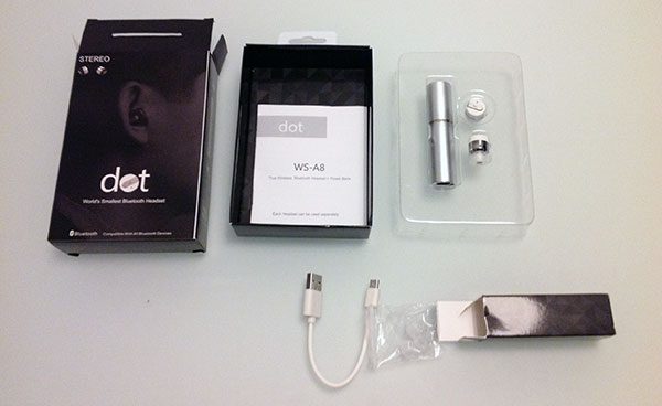 dot smallest bluetooth headset unpack 3