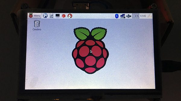 5inch touch screen raspberry pi power-on