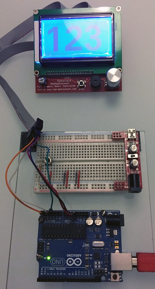 RepRap Full Graphic Controller with Arduino