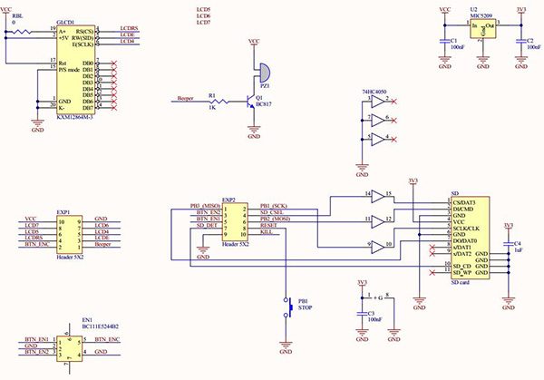 RepRap Full Graphic Controller with Arduino Uno schema