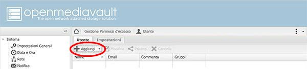 openmediavault add user