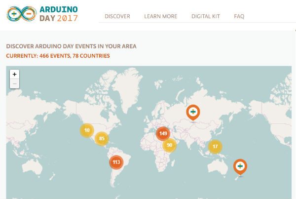 Arduino Day 2017 maps