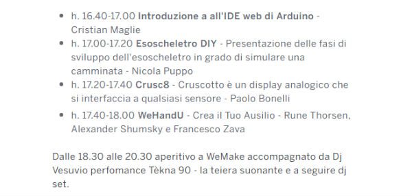 Arduino day presentazioni 2