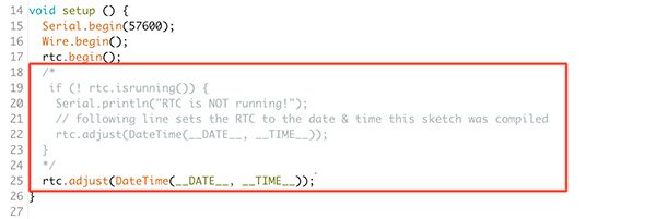 DS3231 Real Time Clock Module modify sketch