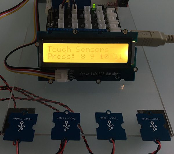 grove i2c touch lcd up and running