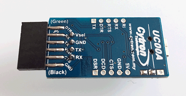 usb serial converter 3,3 bottom