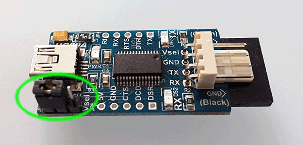 usb serial converter 3,3 top pin