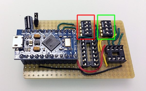 attiny85 attiny84 programmer pro micro chip selection