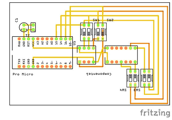 attiny85 attiny84 programmer pro micro fritzing pcb