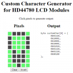 Led Character Generator Custom Character Generator - Mauro Alfieri Wearable Domotica Robotica ...